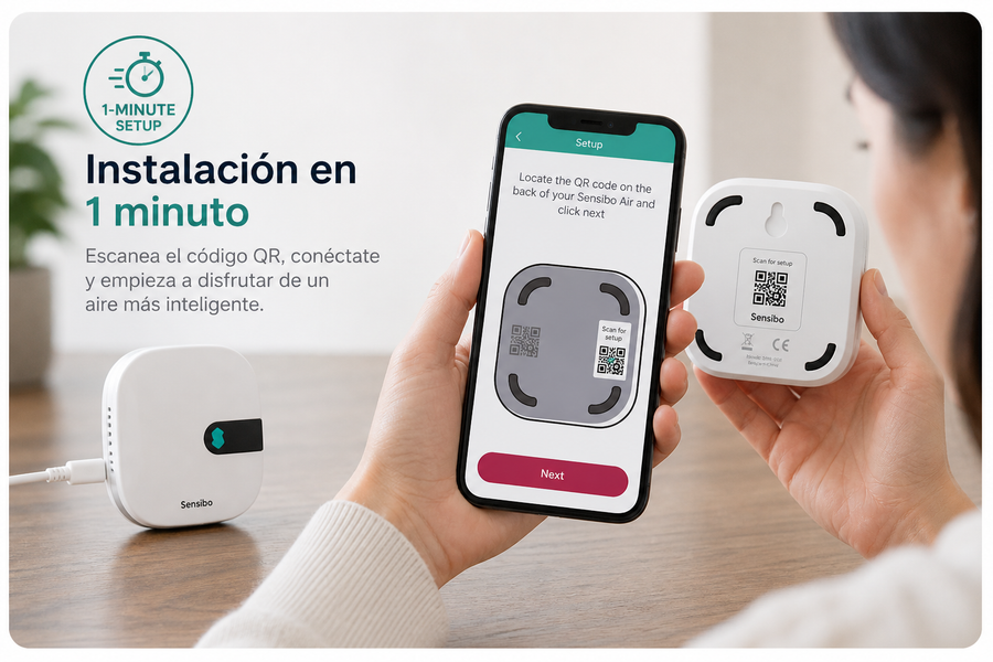 Instalación en menos de 1 minuto